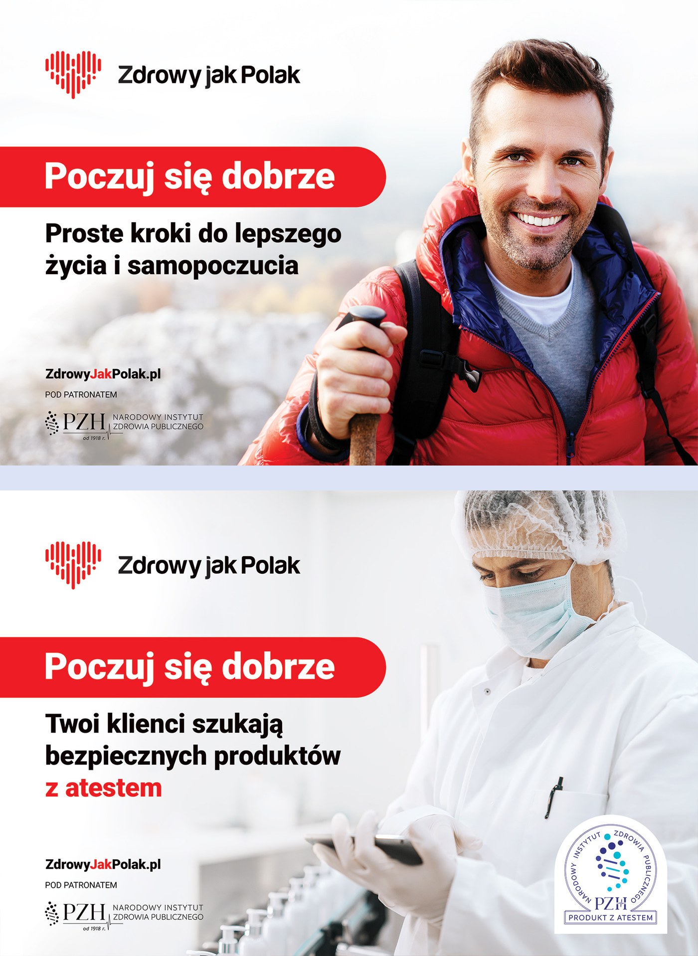Key visual kampanii Zdrowy jak Polak